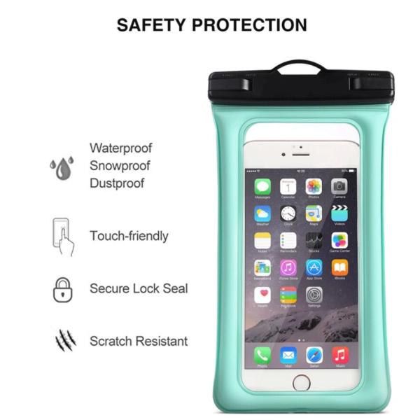 TPU Waterproof Cell Phone Pouch , Custom Waterproof Cellphone Bag Good Sealed