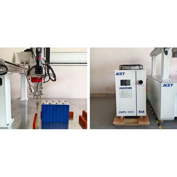 1500W Automatic Fiber Laser Welding Machine For Prismatic Lithium Battery Pack