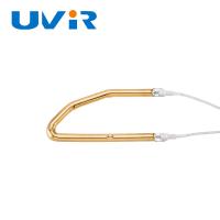 Tube chauffant infrarouge ondes courtes 3D 1380W 230V, revêtement or