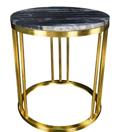 Gelaimei Luxury Hotel Coffee Tables White Marble Coffee Table 600mm Dia