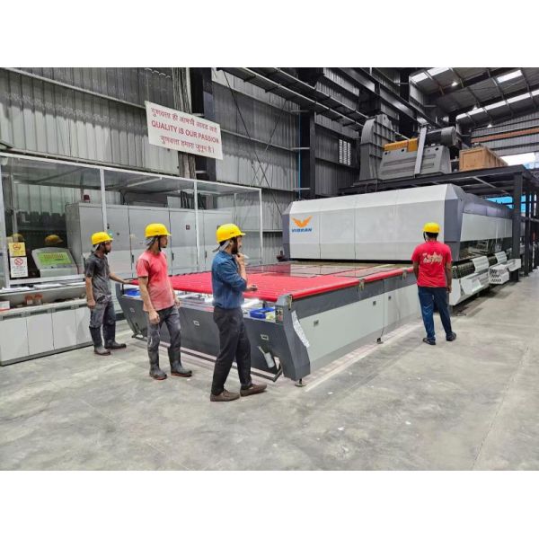 Flat 5mm-19mm Glass Tempering Machine 800KW Glass Processing Equipment