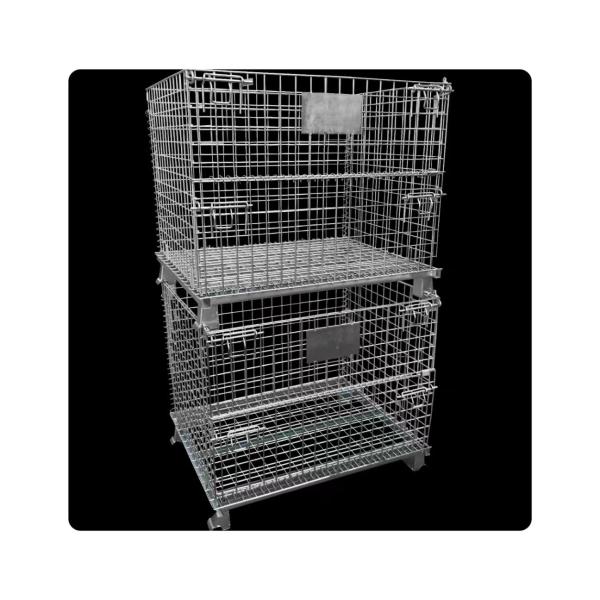 Low-Carbon Steel Foldable Collapsible Metal Storage Wire Mesh Container 1000*800