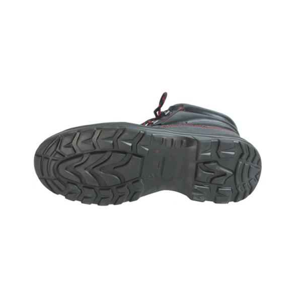 Matériau de semelle extérieure en PU Anti-puncture Anti-Smash Chaussures de sécurité pour les ouvriers d'entrepôt Bottes de travail pour hommes rouges