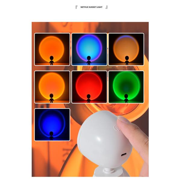 Свет проекции робота космоса Nightlight предпосылки фото света атмосферы света захода солнца астронавта