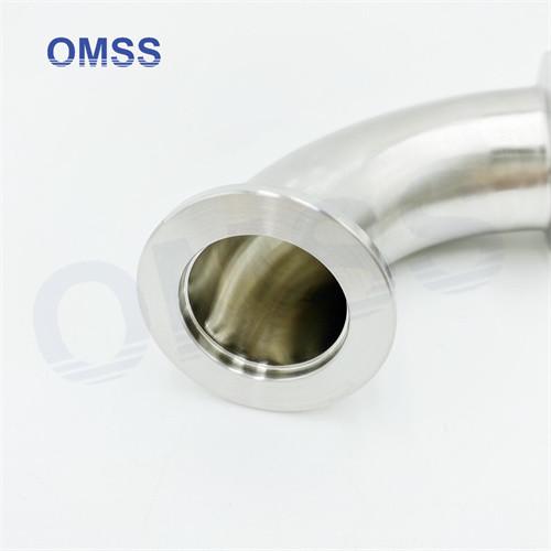 Fittings de vácuo KF 25 de aço inoxidável Fittings de flange de vácuo de cotovelo de 90 graus