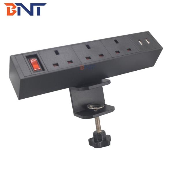 2020 new design customization office furniture clamp on table top edge socket