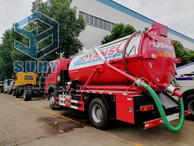 4x2 Driving Type Vacuum Tank Truck Cummins 210hp Fecal Suction Truck Vacuum Tank Truck