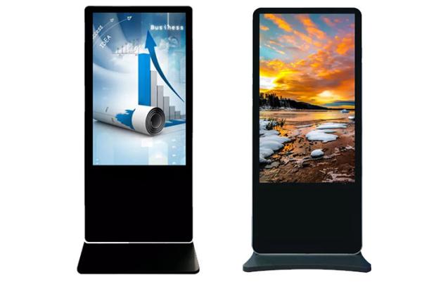65 Inch LCD Advertising Player , Touch Screen Display Stand For Information