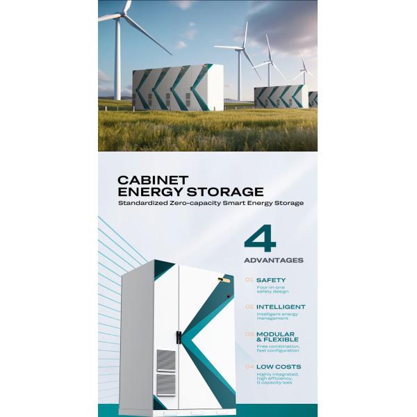 1300*1300*2300 Mm Industrial and Commercial Energy Storage With Gas Water Firefighting