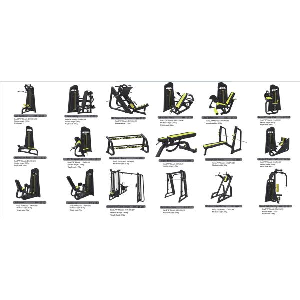 Multifunctional Gym Fitness Equipment Cable Crossover Smith Machine Powder Coating