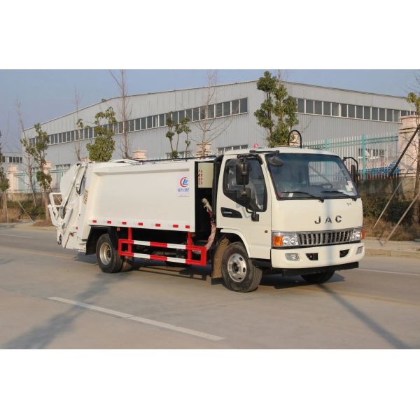 JAC 6cbm Municipal Compressed Waste Collection Trucks 8tons Refuse Compactor Truck