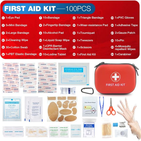 Custom Logo Medical Emergency Survival Kit Home Mini Gear Bag Premium Survival Gear Equipment Travel Outdoor First Aid Kit