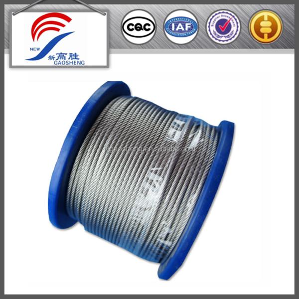 High Tensile Strength 1.5mm Diameter 7x7 Structure Galvanized Steel Wire Rope for Industrial Applications