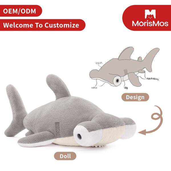 High Quality Customizable Cute Shark Plush Toy Soft Fabric with PP Filling for Children ODM/OEM Supplier