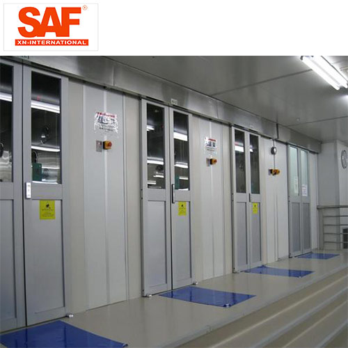 Automatic Sliding Door Cleanroom Air Shower System Tunnel With Custom Width