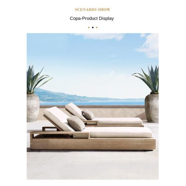 Modern Style Outdoor Garden Pool Lazy Patio Leisure Chair Lounge Bed For Sleeping