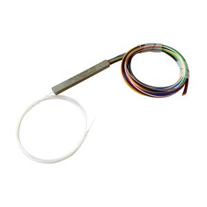 Mini Steel Tube PLC Fiber Optic Splitter 1x4 Without Connector 1M OEM