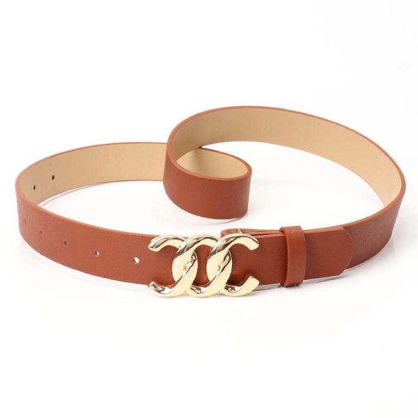 New Fashionable Thin Belt Multi-Color Women's Belts Twisted Gold Buckle Ladies Belt Faux Leather Adjustable for Jeans Dresses