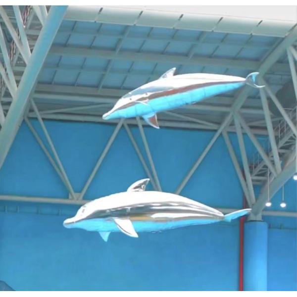 Inflatable Remote Control Air Film Whale And Dolphin Models For Mall Opening Events
