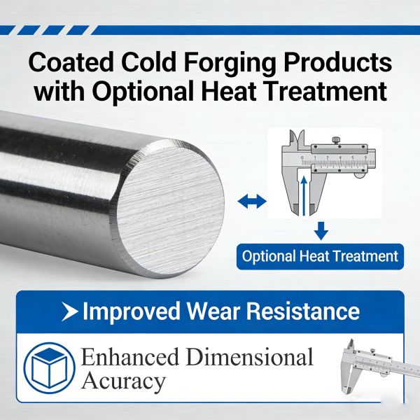 Customizable Dimensions Cold Forging Parts with Good Corrosion Resistance and HRC 40-60 Hardness for Precision Applications