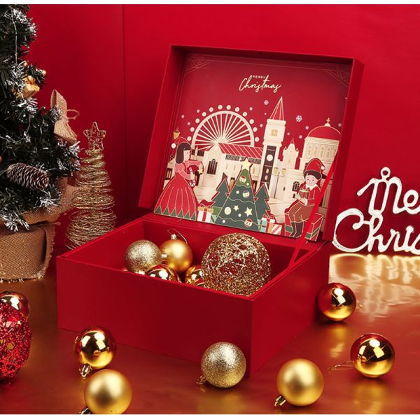 Christmas Cookie Chocolate Biscuit Selection Box Santa Snowman Design