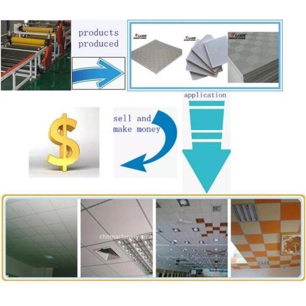 Automatic And Efficient PVC Gypsum Ceiling Tiles Making Machine