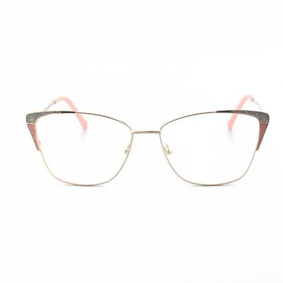 Eyewear de aço inoxidável leve azul fêmea de 6 cores anti