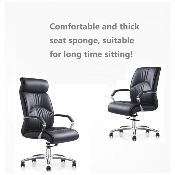 Office Manager Ergonomic PU Leather Chair High Back Swivel Adjustable