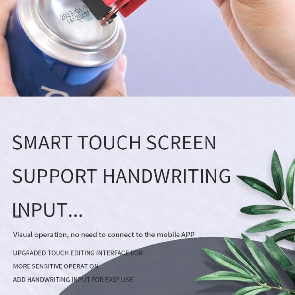 Handheld Inkjet Printer for Batch Code Expiry Date on Paper Plastic Wood Metal Glass