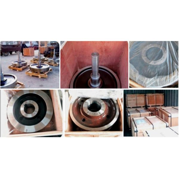 High Duty Crane Trolley Wheels , Crane Steel Forged Wheels For Construction