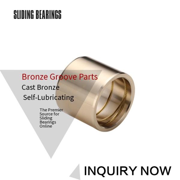 Customzied Oil / Grease Groove Casting Bronze Sleeve & Flange Six To Eight Designs For Loaders