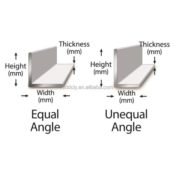 Ángulo de metal ASTM Ángulo de hierro Ángulo de barras de acero Ángulos de acero Q235B