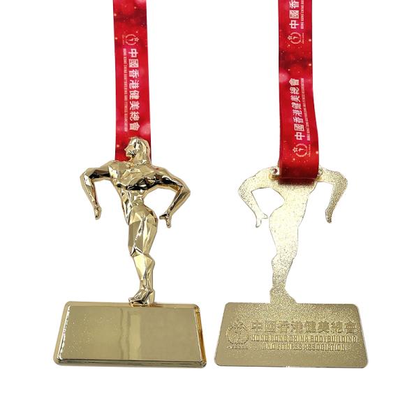 3D Fitness Gold Award Médaille du culturisme