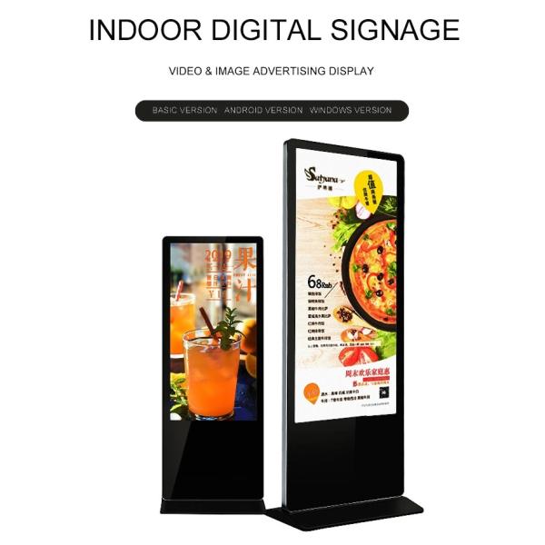 Wall Mounted 43 Inch Digital Signage Kiosk Led Display