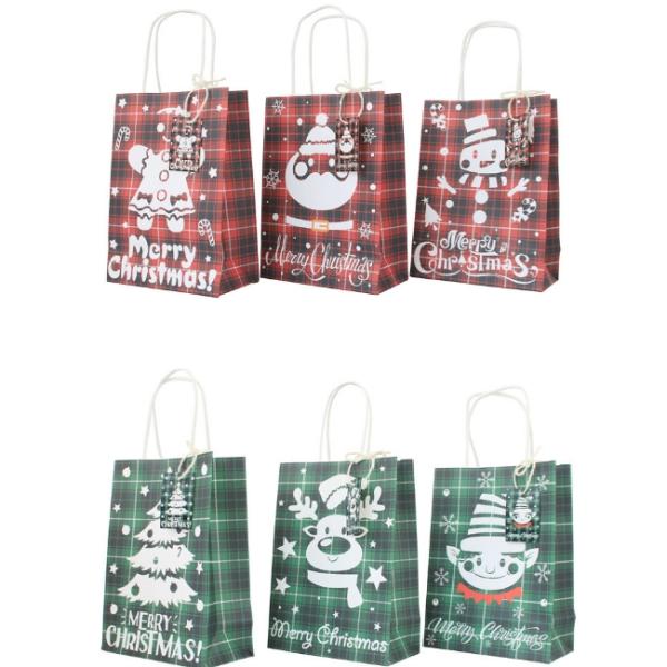 Подарок рождества бумаги Kraft решетки стиля ECO дружелюбный великобританский кладет 21g/Pcs в мешки