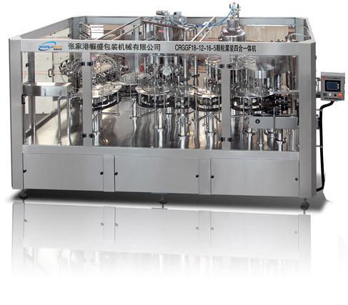 Food Grade SGS 4000BPH Coconut  Juice Filling Equipment stainless steel 3 in 1