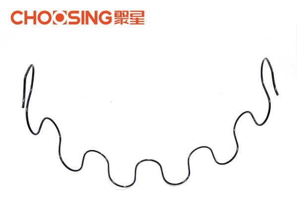 Excellent Elasticity Zig Zag Couch Springs , 25 Sinuous Wire Springs Round Shaped