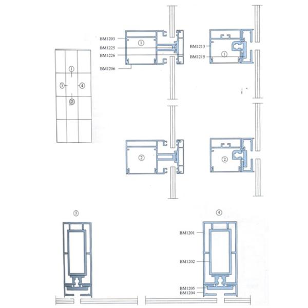 Напудрите покрашенные штранг-прессования профиля алюминиевые с законченный подвергать механической обработке