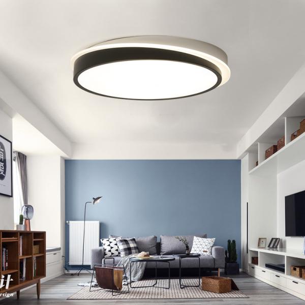 Contemporary Black White ceiling lights Indoor flush mount lighting (WH-MA-07)