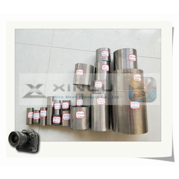 304 316L Stainless Steel Round Tube Slotted V Wire Screen Filter