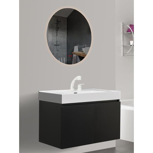 Rectangle Euro Style Wall Mounted Lavatory Cabinet Bathroom Vanity with Knobs Hardware