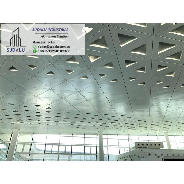 SUDALU White Color Aluminum Ceiling Decoration Panel OEM design Metal Panel from China Panel Factory