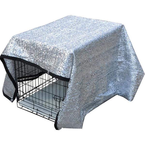 Manufacturer Aluminum Shade Net Customized HDPE Reflective Shading Screen Cloth Silver Outdoor UV Treated 