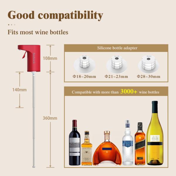 Dispenser de whisky intelligent en silicone de qualité alimentaire ABS avec écran tactile LED 30 pièces / carton