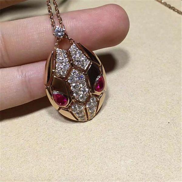 Bi Serpenti series Snakeheads Necklace 18k gold white gold yellow gold rose gold  diamond  necklace