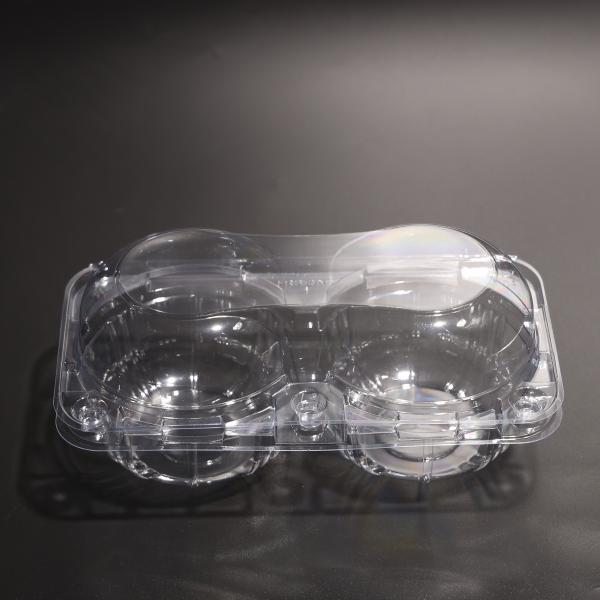 2 Compartment Plastic Food Box FAD Certified Food Packaging Plastic Container