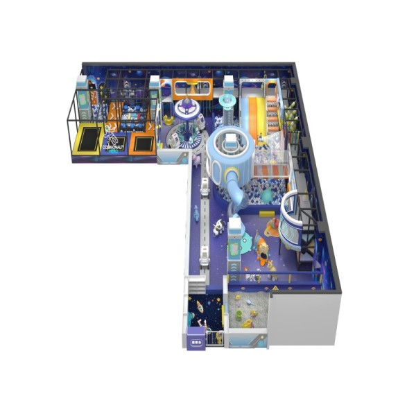 Custom Macaron Private Indoor Soft Play System All In One Leisure Center Home Villa Kids Playground