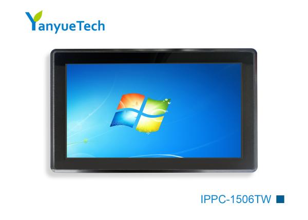 15.6 Inch Industrial Panel PC Capacitive Screen I3 I5 I7 U Series CPU 2LAN 4COM 4USB