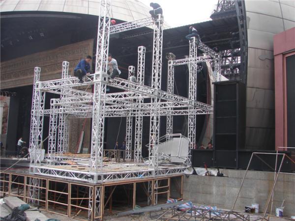 Indoor Outdoor Events Light Truss 387mm Silver Square Spigot Truss