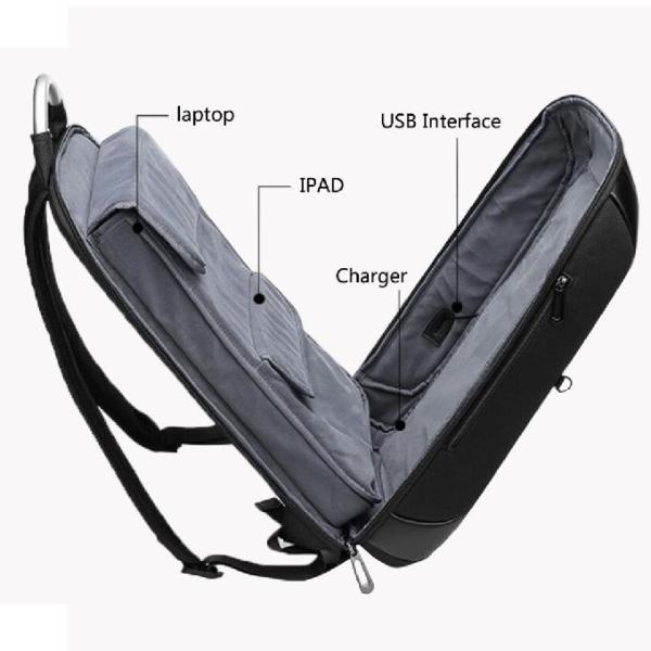 USB перемещения поручая рюкзак сумки ноутбука ткани Оксфорда